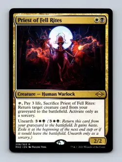 Priest of Fell Rites Modern Horizons 2 Non-Foil MTG NM - Image 1