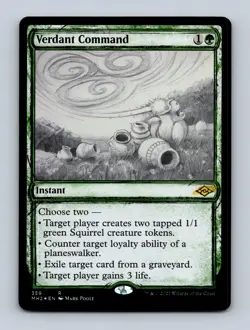 Verdant Command (Showcase) Modern Horizons 2 Non-Foil MTG NM - Image 1