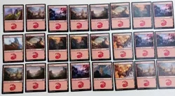 Lot of 24 MTG Magic the Gathering Basic Land Mountain 2017 - 20 Wizards of Coast - Image 1