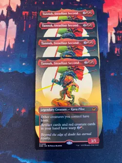 MTG Edge of Eternities Tannuk Steadfast Second Borderless x 4 (Play Set) - Image 1