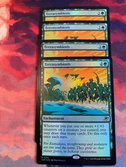 MTG Edge of Eternities Terrasymbiosis Foil x 4 (Play Set) - Image 1