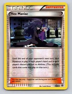 Hex Maniac 75/98 Uncommon Ancient Origins Pokemon Reverse Holo NM - Image 1