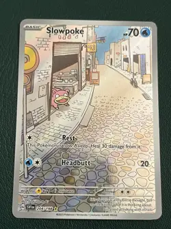 Pokemon SV01: Scarlet & Violet Base Set #204/198 Slowpoke Illustration Rare - Image 1