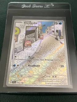 Pokemon SV01: Scarlet & Violet Base Set #204/198 Slowpoke Illustration Rare - Image 3