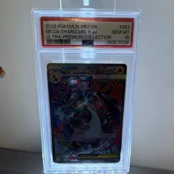 Pokemon Mega Charizard X ex PSA 10 Me: Mega Evolution Promo 023 English Holo - Image 1
