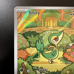 The Pokemon Company Snivy Illustration Rare Holo Full Art 087/086 70 HP English - Image 2
