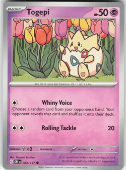 TOGEPI 083/197 - POKEMON OBSIDIAN FLAMES - LP COMMON - Image 1