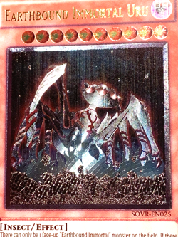 yugioh Earthbound Immortal Uru SOVR-EN025 Unlimited Ed Ultimate Rare near mint! - Image 3