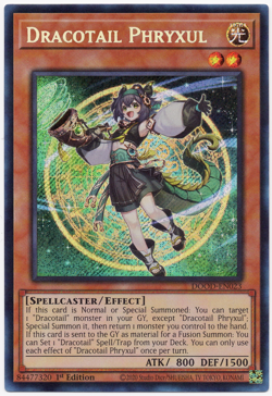Dracotail Phryxul DOOD-EN023 Secret Rare NM Yu-Gi-Oh! TCG #1 - Image 1