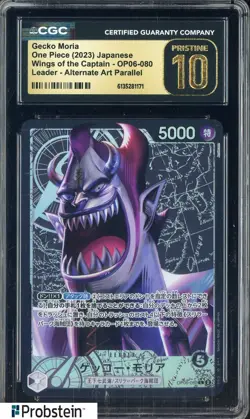 2023 One Piece Japanese Wings Of The Captain Gecko Moria Alt Art CGC 10 PRISTINE - Image 1