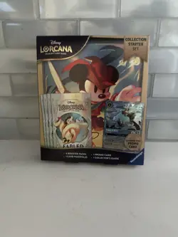 Disney Lorcana Fabled Collection Starter Set Glimmer Tinkerbell Promo New Sealed - Image 1
