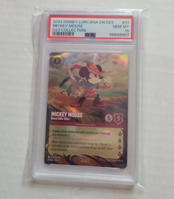 Disney Lorcana 2024 D23 Expo PSA 10 Set Sequential + Mickey Sorcerer Promo! - Image 3