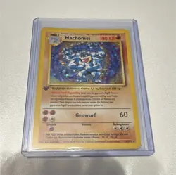 Pokemon Machomei 8/102 Base Set German 100 HP Holo Rare Vintage Card - Image 1