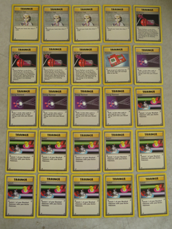 Pokemon TCG Base Set Trainer Card Lot Authentic 94 Cards Item Finder Breeder Etc - Image 2