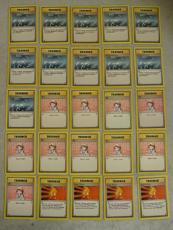 Pokemon TCG Base Set Trainer Card Lot Authentic 94 Cards Item Finder Breeder Etc - Image 3