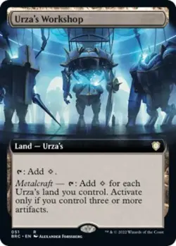 Urza's Workshop (Extended Art) -Foil Light Play MTG Commander: The Brothers' War - Image 1