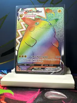 Pikachu VMAX Vivid Voltage Rainbow Rare 188/185 Secret Pokemon Card 2020 - Image 4