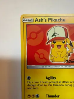 Ash's Pikachu I CHOOSE YOU SM109 Sun and Moon promotion Card Pokemon TCG - Image 2