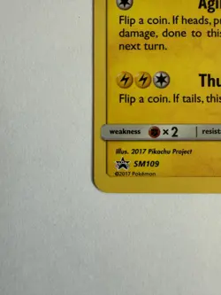 Ash's Pikachu I CHOOSE YOU SM109 Sun and Moon promotion Card Pokemon TCG - Image 5