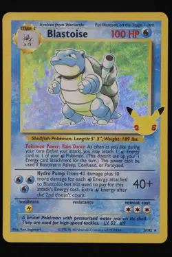 Blastoise - JPN - 2 - Celebrations - Pokemon Card - Near Mint - Image 1