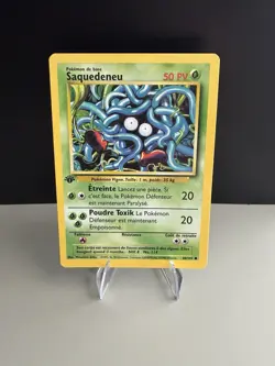 POKEMON SAQUEDENEU 1ST EDITION FRENCH CARD 66/102 - Image 1