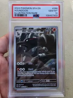 Pokemon 2024 Shrouded Fable Houndoom Illustration Rare Holo Card #066/064 PSA 10 - Image 1