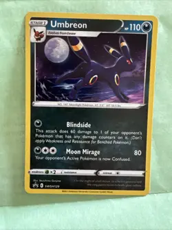 Umbreon SWSH129 Cosmos Holo Sword & Shield Promo Pokemon Card NM - Image 1