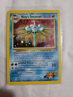 Pokemon Gym Heroes Misty's Tentacruel Holo Rare Card 10/132 - Image 1