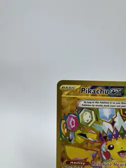 Pokemon TCG SV08 Surging Sparks Pikachu EX Hyper Rare Gold Holo Card 247/191 - Image 2