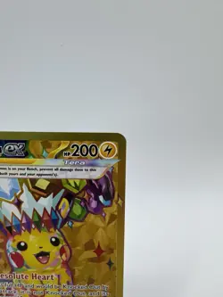 Pokemon TCG SV08 Surging Sparks Pikachu EX Hyper Rare Gold Holo Card 247/191 - Image 3