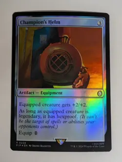 MTG - Champion's Helm - PIP - R - Foil - 228 - Image 1