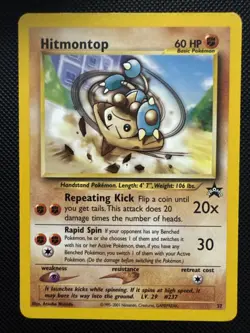Hitmontop 37/53 Wotc Promo Regular Black Star Promo Pokemon - Image 1