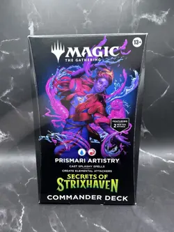 MTG MAGIC THE GATHERING SECRETS OF STRIXHAVEN PRISMARI ARTISTRY COMMANDER DECK - Image 1