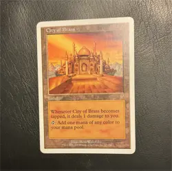 Wizards of the Coast 7th Edition City of Brass Land Regular English 2001 #327 - Image 1