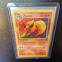 Nintendo Flareon 3/64 Jungle 1st Edition Holo Rare EN 70 HP 1999 - Image 1