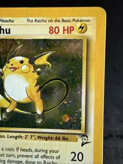 Pokemon TCG Raichu #16 Base Set 2 Vintage Holo LP + - Image 4