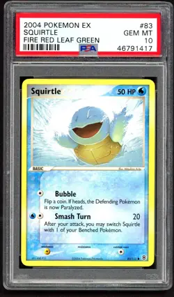 Pokemon Card - PSA 10 Squirtle 83/112 - Fire Red Leaf Green - GEM MT - PSA10 - Image 1