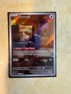 The Pokemon Company Skwovet 222/198 SV01 IR Holo Eng Basic 60 HP - Image 1