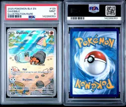 Dwebble 129 2025 POKEMON BLK EN-BLACK BOLT ILLUSTRATION RARE PSA 9 MINT - Image 1