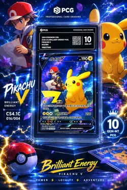 2024 POKEMON CHN. [CS4.1C] BRILLIANT ENERGY POK. PIKACHU V 016/004 PCG10 ZB28 - Image 1