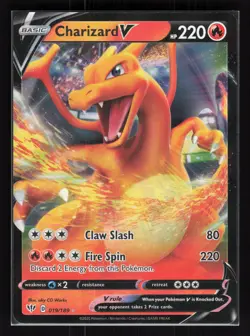 Charizard V Holo Ultra Rare Pokemon SWSH03: Darkness Ablaze 019/189 NM - Image 1