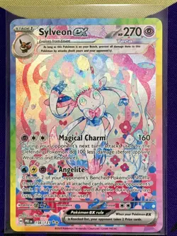 Sylveon ex 156 Prismatic Evolutions SIR Holo NM Pokemon Card - Image 1