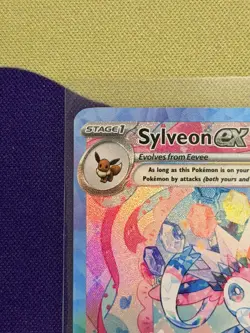 Sylveon ex 156 Prismatic Evolutions SIR Holo NM Pokemon Card - Image 3