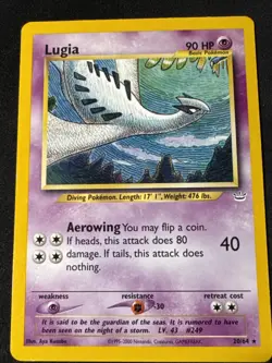 LUGIA 20/64 Neo Revelation RARE non-holo Unlimited Pokemon TCG LP - Image 1