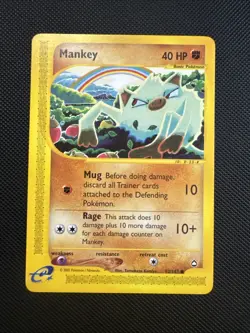 Mankey 092/147 Aquapolis Regular Pokemon S613 - Image 1