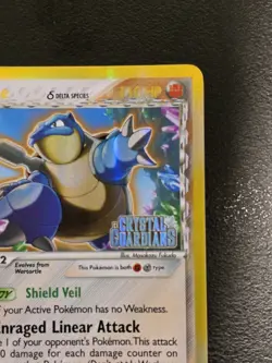 Pokemon TCG STAMPED Blastoise Rev Holo Crystal Guardian 2/100 NM *CREASE* - Image 3