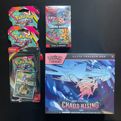 Pokemon Chaos Rising Bundle ETB + Booster Bundle + Pack x 2 + Blister Promo - Image 1
