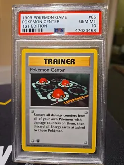 1999 POKEMON BASE SET 1ST EDITION #85 POKEMON CENTER PSA 10 - Image 1