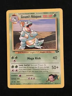Pokemon | Giovanni's Nidoqueen | 23/132 | Gym Challenge | Unlimited Ed. | Rare - Image 1