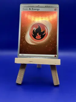 Pokemon 151 Holo Fire Energy FIVE Swirls 🌀 Galaxy Cosmo Foil (5 Swirls) NM 🔥 - Image 2